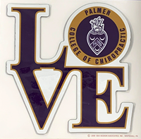 6" Palmer College Love Logo Magnet
