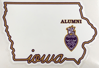 6" Palmer Iowa State Logo Decal