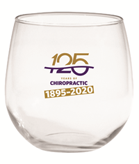 125 Years Of Chiropractic No Stem Wine Glass