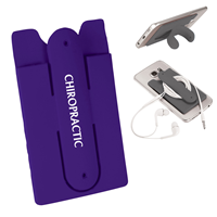 Chiropractic Health Silicone Phone Wallet W/Stand