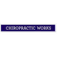 Chiropractic Works Vertical Felt Banner